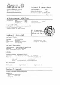 Annotazione di cancellazione/restrizione trascrizione online